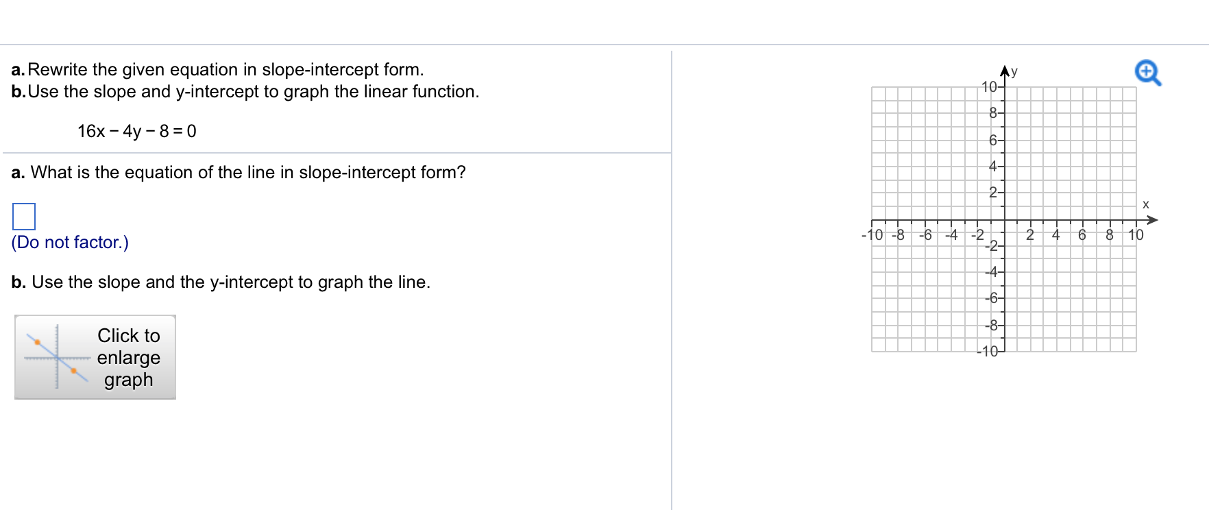 Solved a. Rewrite the given equation in? slopeintercept