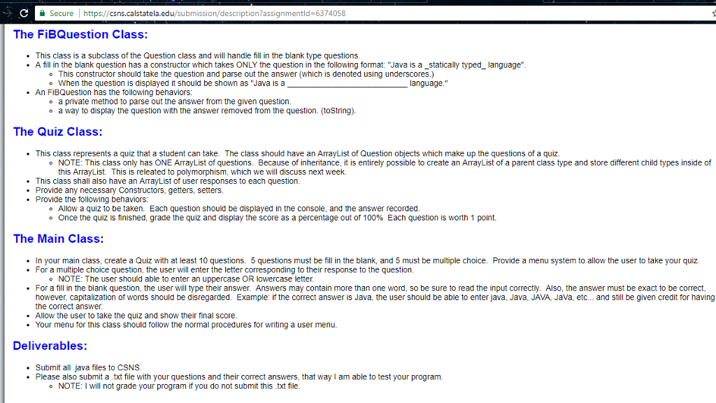 Solved General Description: For this assignment you will be | Chegg.com