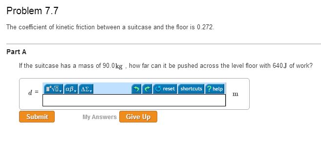 Solved The coefficient of kinetic friction between a | Chegg.com