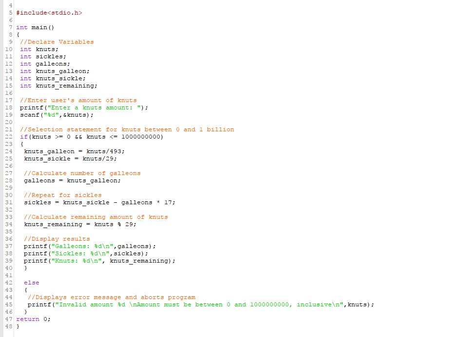 Solved 5 #include 7 int main () 9//Declare Variables 10 int | Chegg.com