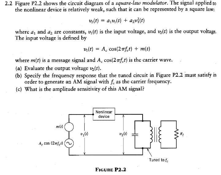 Solved 22 Figure P22 Shows The Circuit Diagram Of A 2183