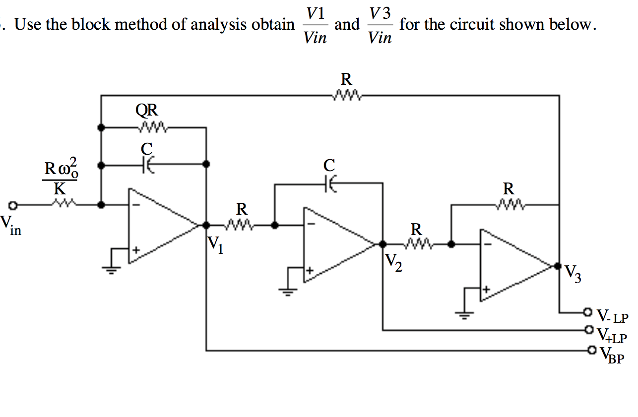 solved-use-the-block-method-of-analysis-obtain-v1-v-in-and-chegg