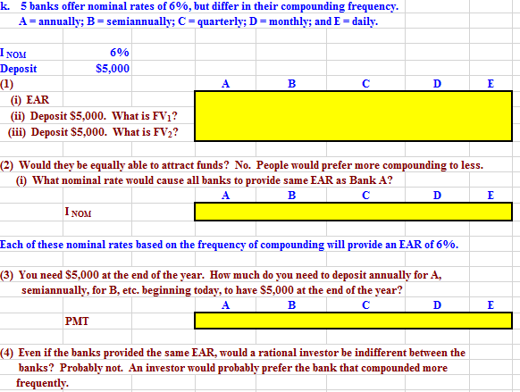 Solved fill in the yellow boxes and can you show me the | Chegg.com