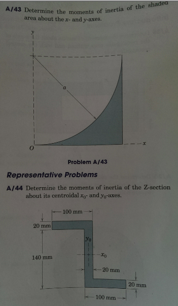 Solved Determine The Moments Of Inertia Of The Shaded Area | Chegg.com