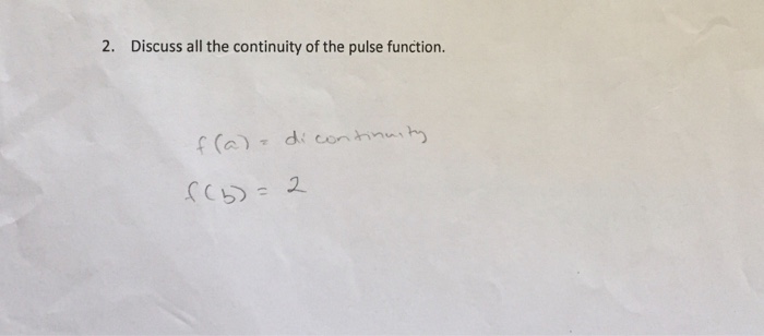Solved Problem 2 1. For positive numbers a b, the pulse | Chegg.com