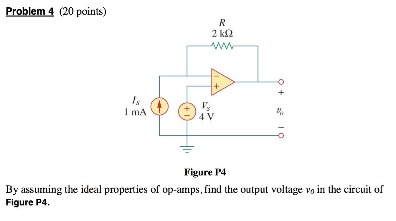 Solved By assuming the ideal properties of op-amps, find the | Chegg.com