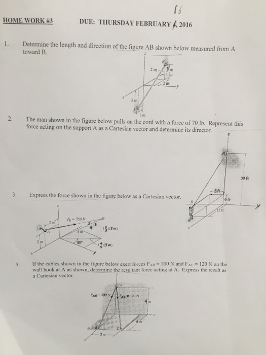 Solved Determine the length and direction of the figure AB | Chegg.com