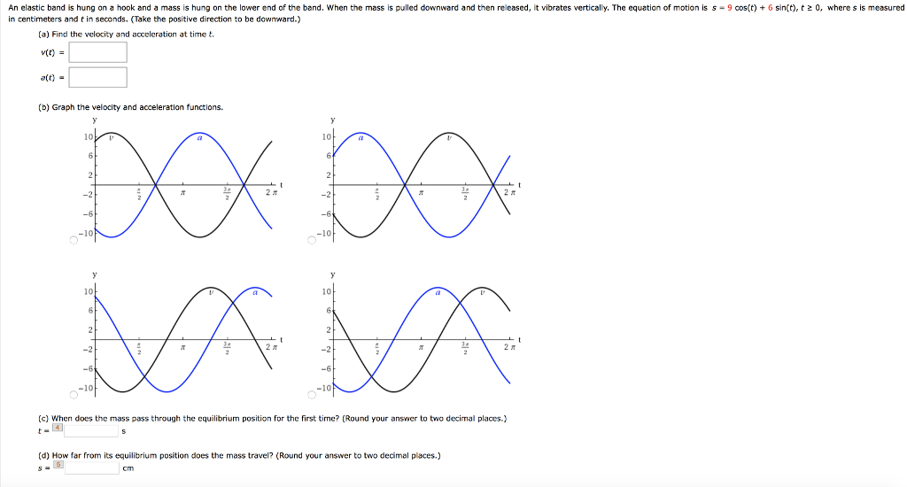 Solved An Elastic Band Is Hung On Hook And A Mass Is Hung On 