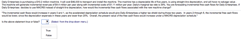 daily enterprises is purchasing a million machine