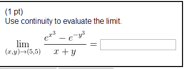 Solved: Use Continuity To Evaluate The Limit. Lim (x,y) (5... | Chegg.com