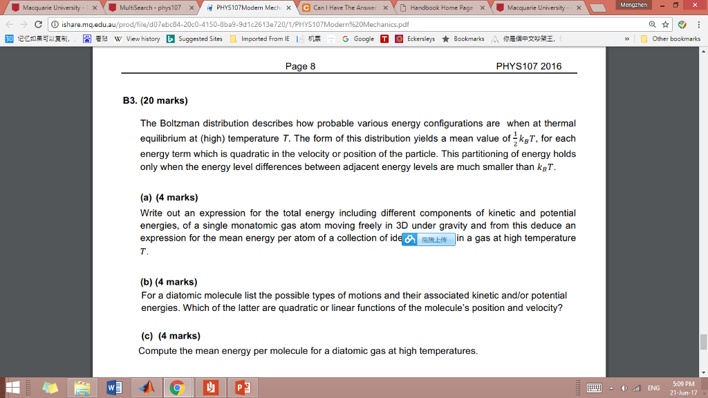 Solved Can I Have The Answer Of Question B3 Please (a-e)? | Chegg.com