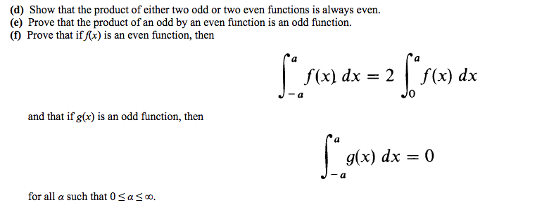 Solved (d) Show that the product of either two odd or two | Chegg.com