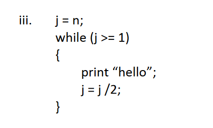 Solved Find a θ-notation for the number of times the print | Chegg.com