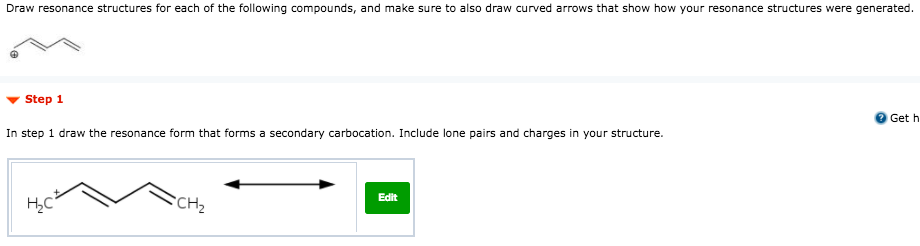 Solved Draw resonance structures for each of the following | Chegg.com