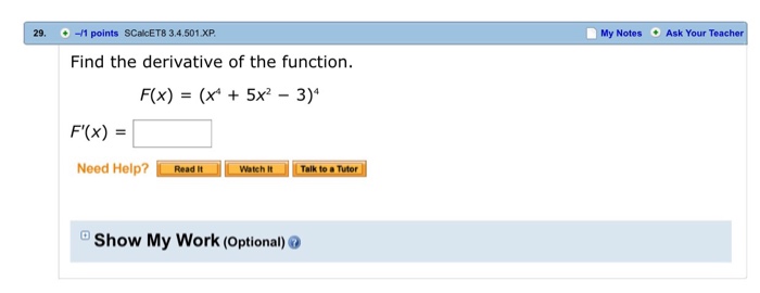 solved-find-the-derivative-of-the-function-f-x-x-4-chegg