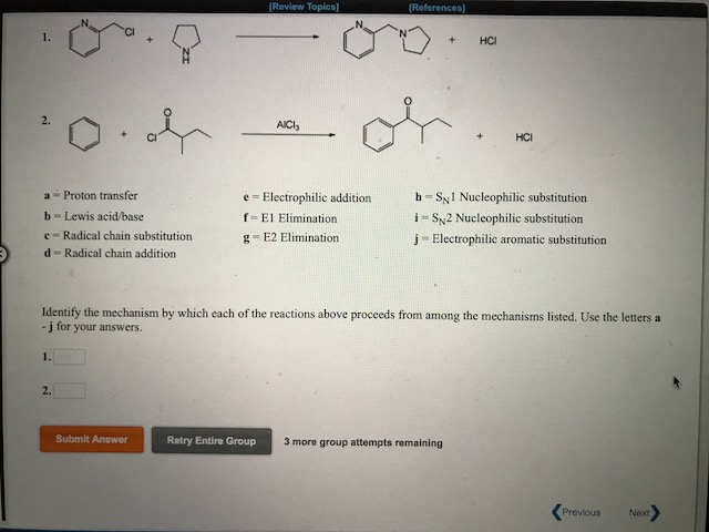 Solved Please Answer Identify The Mechanism By Which Each Of | Chegg.com