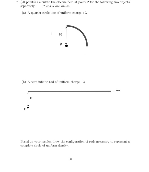 Solved Calculate the electric field at point P for the | Chegg.com