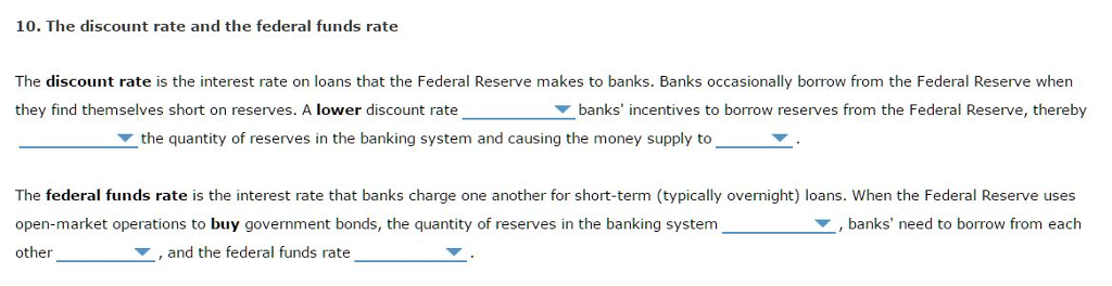 solved-10-the-discount-rate-and-the-federal-funds-rate-the-chegg