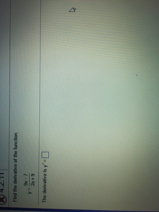 derivative of x 2y 2 9