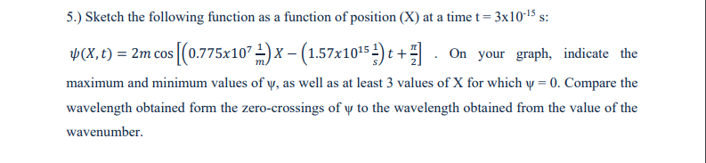 Solved 5) Sketch the following function as a function of | Chegg.com