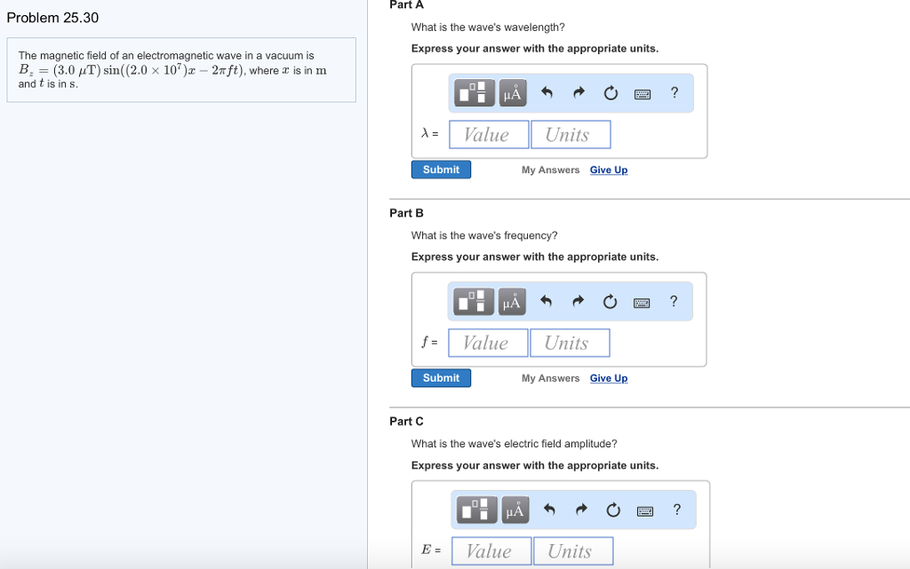Solved The magnetic field of an electromagnetic wave in a | Chegg.com