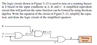 Solved The logic circuit shown in Figure 5-23 is used to | Chegg.com