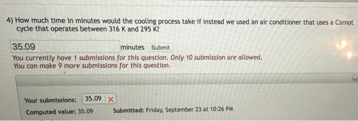 Solved A window air conditioner uses 1357 W of electricity | Chegg.com