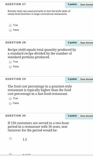 Solved QUESTION 1 3 Points Save Answer On The Form Used For | Chegg.com