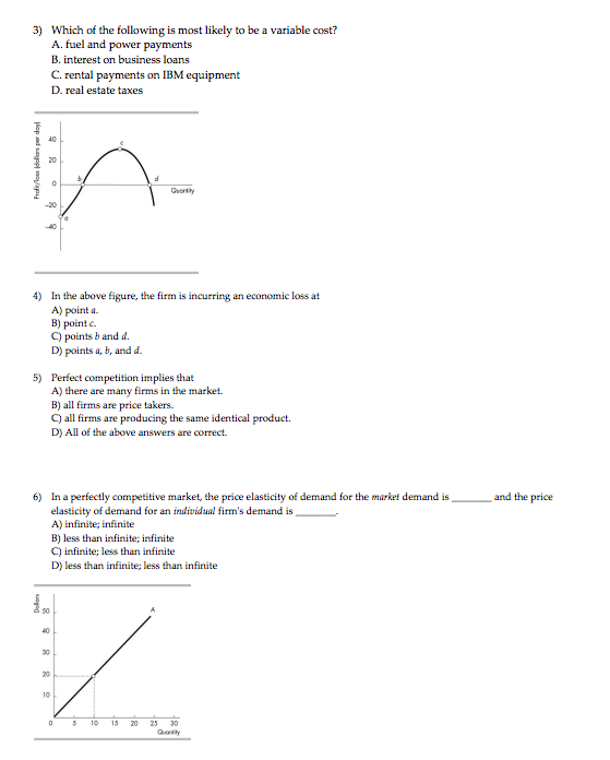 Solved 3) Which of the following is most likely to be a | Chegg.com