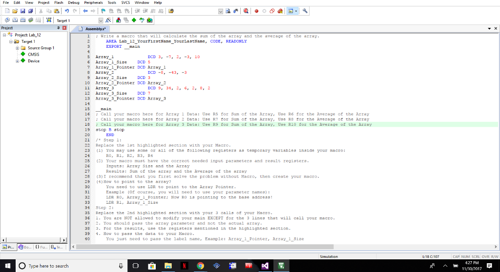 file Edit View Project Flash Debug Peripherals Tools | Chegg.com