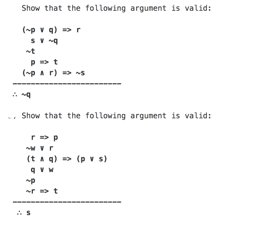 Solved Show That The Following Argument Is Valid: Nt P=> T | Chegg.com