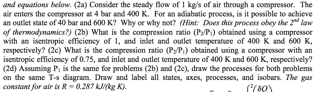 Solved And equations below. (2a) Consider the steady flow of | Chegg.com