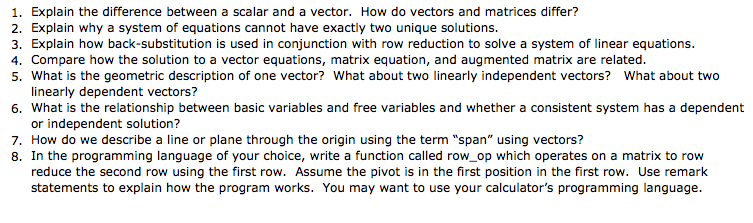 Solved Explain the difference between a scalar and a vector. | Chegg.com