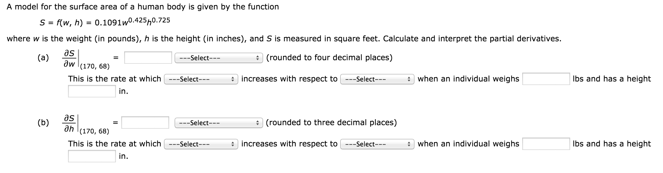 How To Find Surface Area Of Human Body