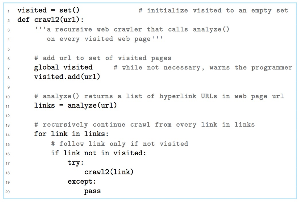 Solved Python 3: Develop a crawler that collects the email | Chegg.com