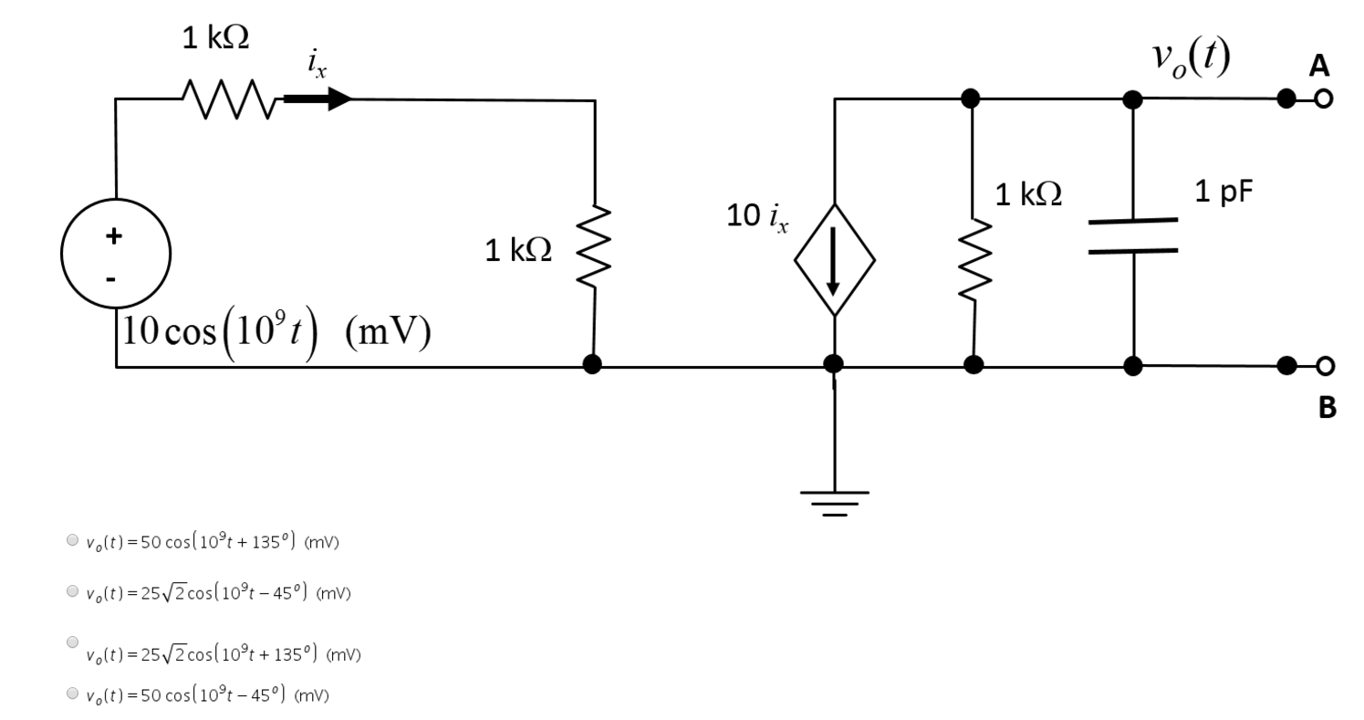 Solved In the circuit below, which expression is the correct | Chegg.com