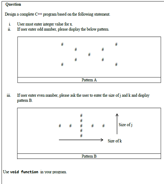 Solved Design C++ program based on following statement 1. | Chegg.com