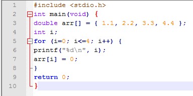 Solved #include int main(void) { double arr[] = | Chegg.com