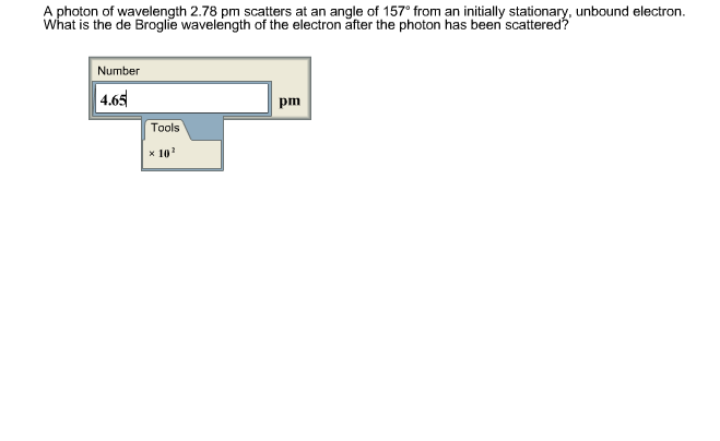Solved A Photon Of Wavelength 2 78 Pm Scatters At An Angle Chegg