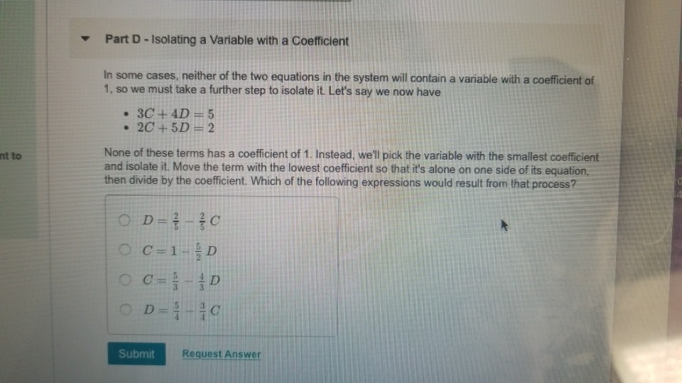 solved-part-d-isolating-a-variable-with-a-coefficient-in-chegg