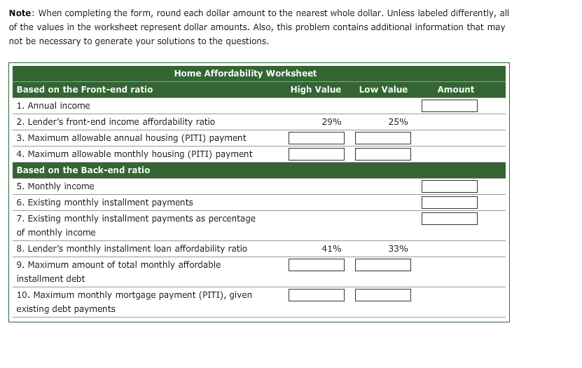 Solved Match the terms associated with housing decisions on