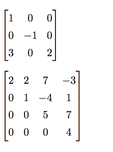 Solved Find the determinants of the following matrices. | Chegg.com