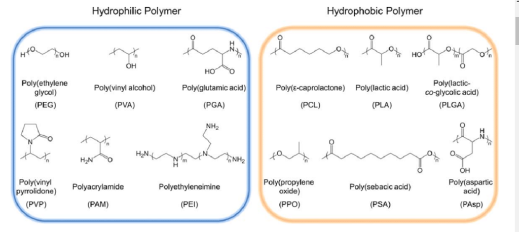 Solved Hydrophilic Polymer Hydrophobic Polymer ?? | Chegg.com