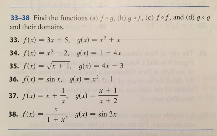 Solved Find The Function (a) F Degree G (b) G Degree F (c) F | Chegg.com