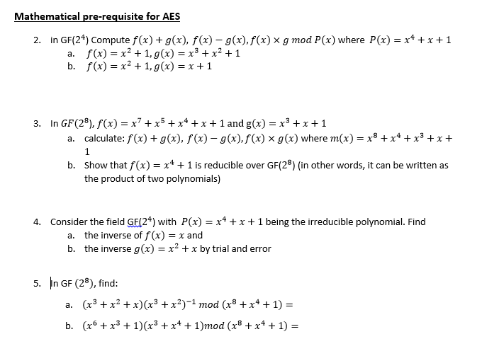 solved-mathematical-pre-requisite-for-aes-2-in-gf-24-chegg