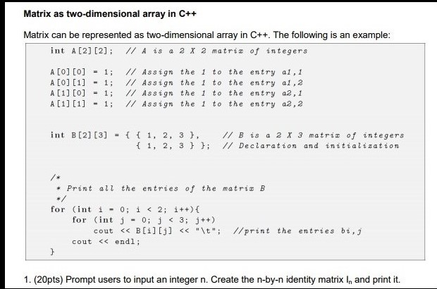 Two Dimensional Array Syntax In C