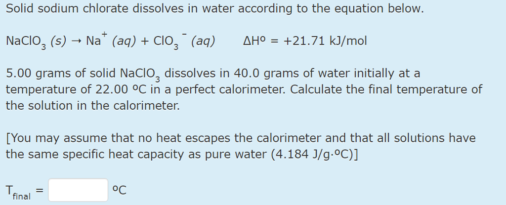 sodium hydroxide specific heat capacity