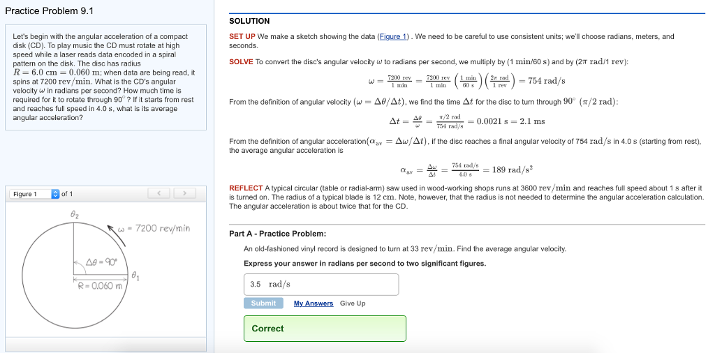 Solved Practice Problem 9.1 SOLUTION Let's begin with the
