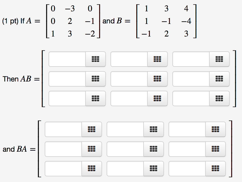 Solved Compute The Following Product. If A = And B = | Chegg.com