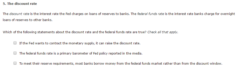 solved-the-discount-rate-is-the-interest-rate-the-fed-chegg